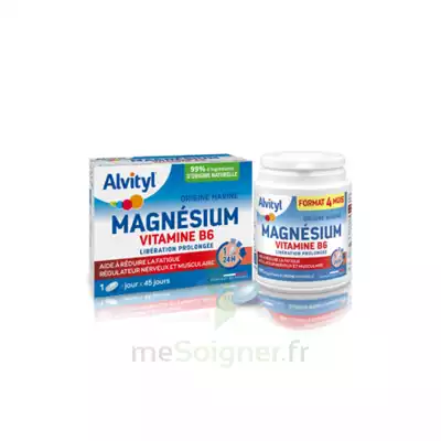 Alvityl Magnésium Vitamine B6 Libération Prolongée Comprimés Lp B/45 à NICE